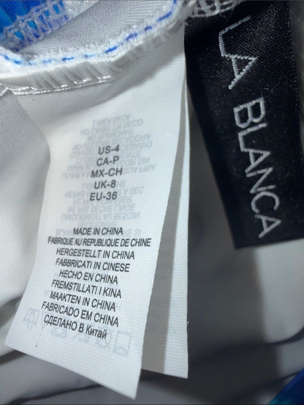 LaBlanca Blue Tie-Dye V-Neck One-Piece Swimsuit
Size 4
Brand New - Picture 6 of 7